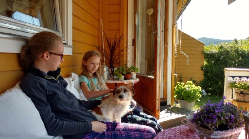 Jenn and Niko in the Garden